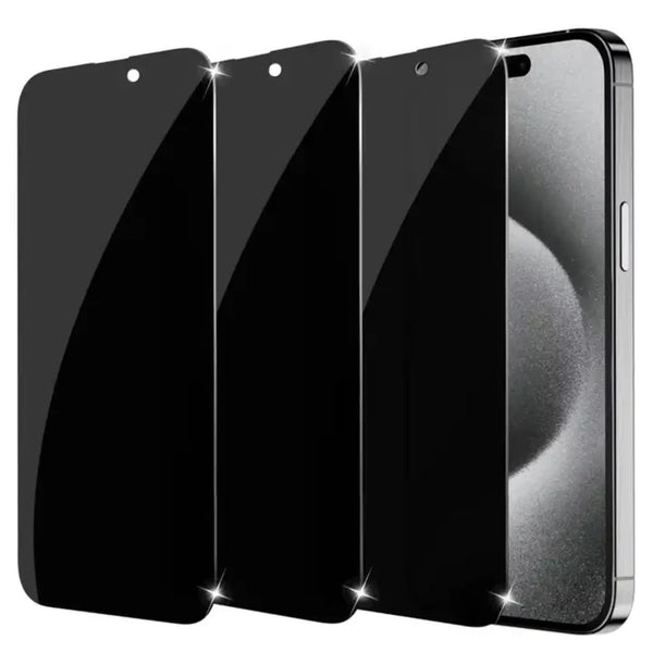 Iphone 16 Pro Max Privacy Tempered Glass Screen Protector 3 Pack Screen Protectors