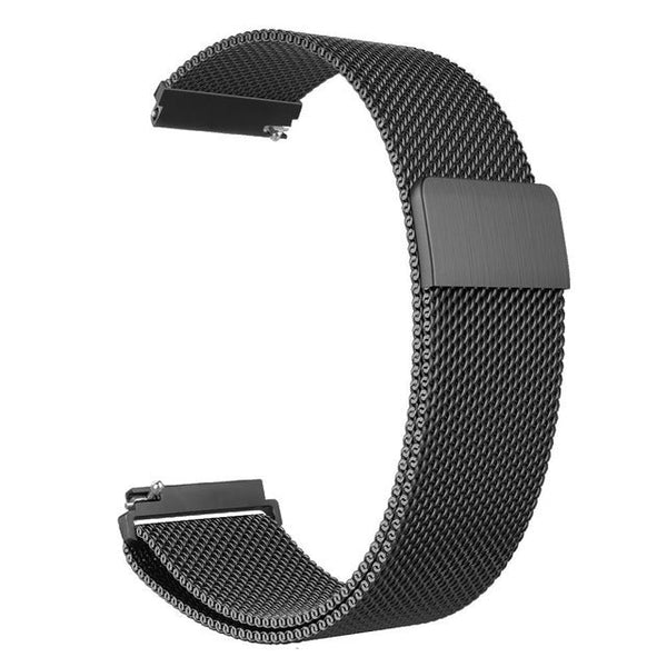 Stainless Steel Milanese Magnetic Watch Band For Garmin Venu 2/Venu Sq/Venu 2S Black Watch Bands