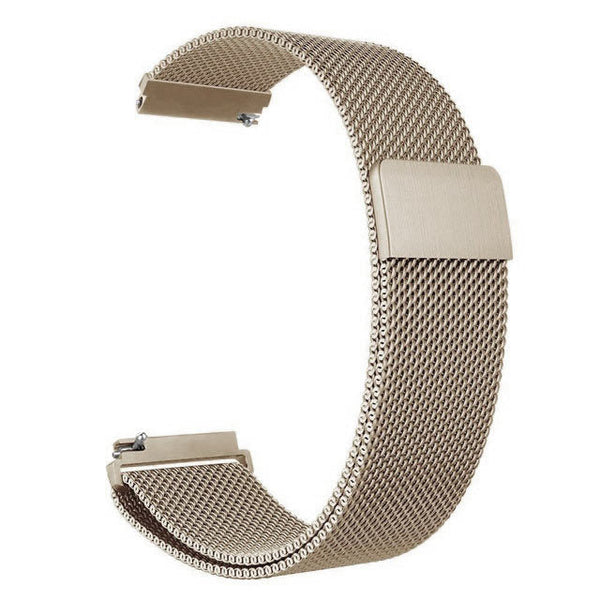 Stainless Steel Milanese Magnetic Watch Band For Garmin Venu 2/Venu Sq/Venu 2S Venu2s Vintage Gold Watch Bands