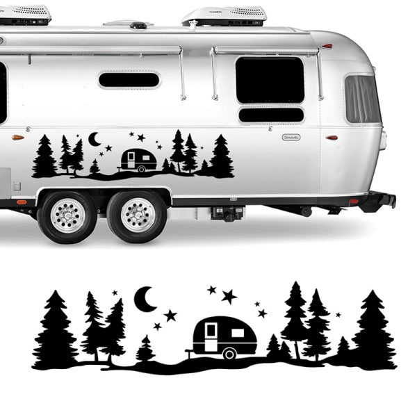 Tree Forest Vinyl Body Decal Sticker Suv Rv Van Caravan Off Decals & Stickers