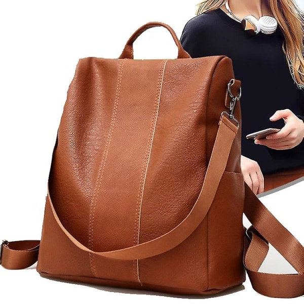 Womens Backpack Leather School Bag Large Capacity All Match Fashion 1St Black Women Backpacks