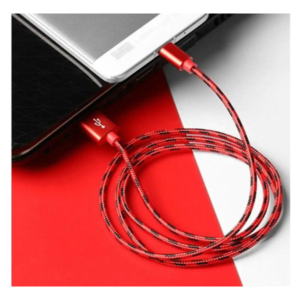 3M Red Fast Charging Usb Cable Compatible Withsamsung Galaxy S21 S22 S23 Cables & Adapters
