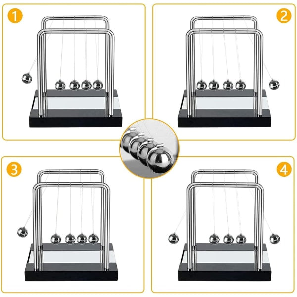 Newton's Pendulum Large Cradle 18 Cm Balls Swing Science Game Office Desk Decoration Educational Toys