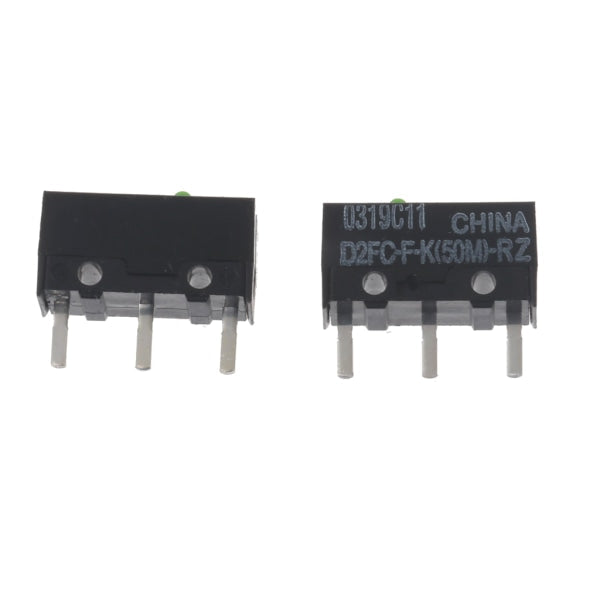 2Pcs Green Dot Mouse Microswitch D2fc Fk(50M) Rz For Razer Microswitches Million Clicks Lifetime Switch Accessories