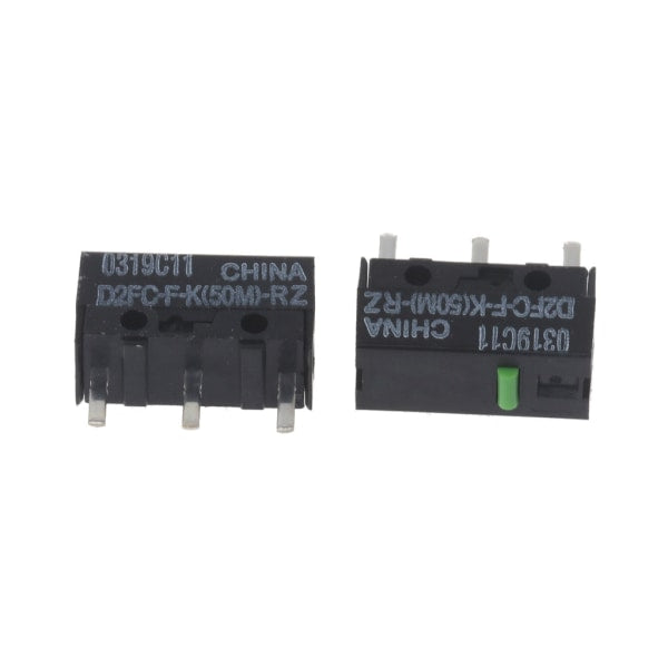 2Pcs Green Dot Mouse Microswitch D2fc Fk(50M) Rz For Razer Microswitches Million Clicks Lifetime Switch Accessories