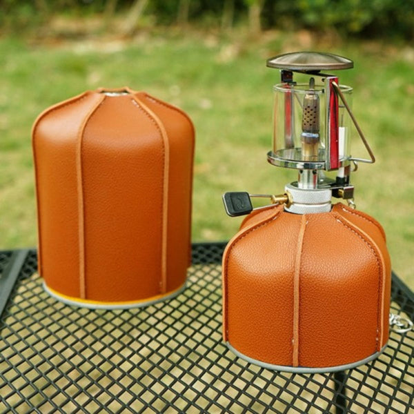 Pu Leather Gas Tank Protector Cover For 230G/450G Cylinders Other Hiking Equipment