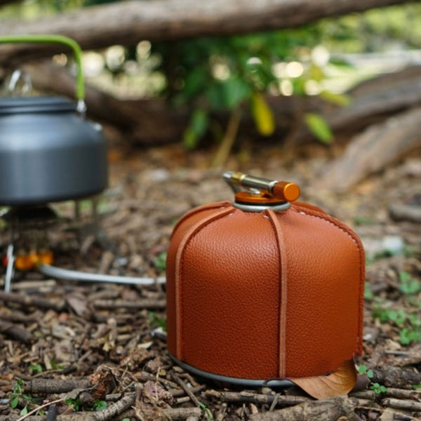Pu Leather Gas Tank Protector Cover For 230G/450G Cylinders Other Hiking Equipment
