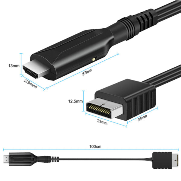 Ps1/Ps2 To Hdmi Converter Adapter 1080P Output For Cables & Adapters