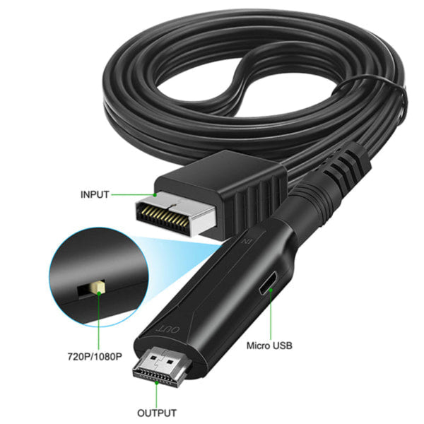 Ps1/Ps2 To Hdmi Converter Adapter 1080P Output For Cables & Adapters
