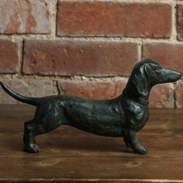 Resin Dachshund Statue Antique Collectible Ornament Ornaments & Statues