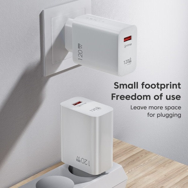 120W Usb C Fast Charger Huawei Samsung Xiaomi Compatible With Qc3.0 Type Cable 10A Eu White Chargers & Cradles