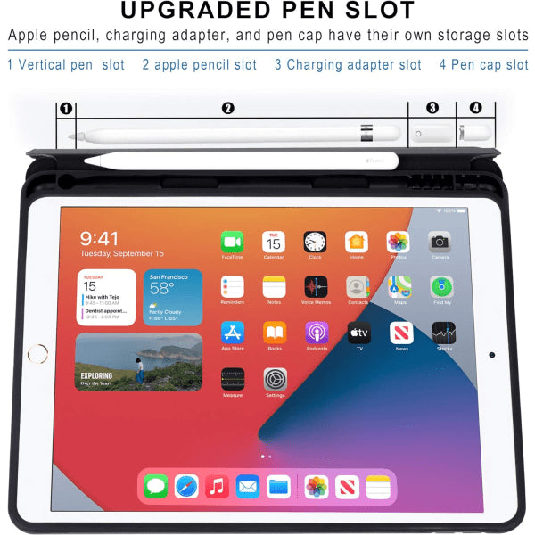 Ipad 10.2 Case (9Th Gen 2021) & (8Th 2020) (7Th 2019) Auto Wake/Sleep Cover Cases Covers & Skins