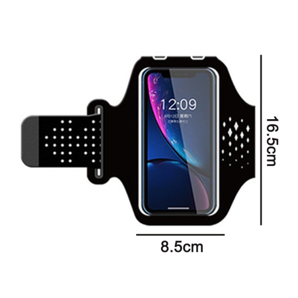 Universal Waterproof Phone Armband Iphone Samsung Black Compatible With Phones Up To 6.5In Other Mobile Accessories