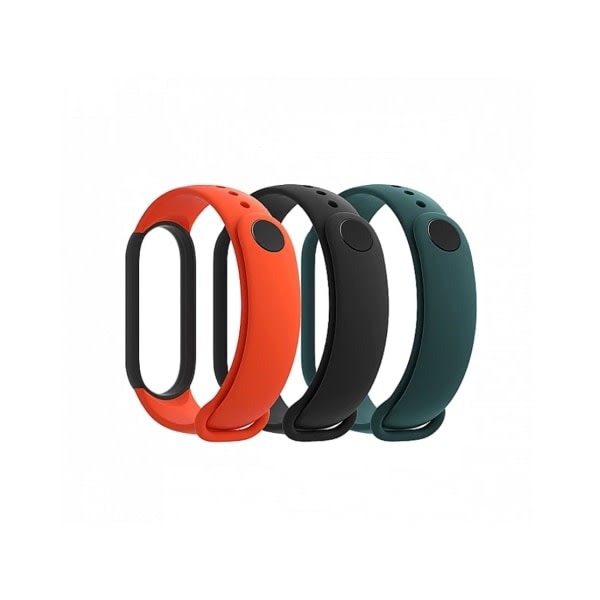 Sports Package Xiaomi Mi Smart Band 5 (Black Orange And Green) Watch Bands