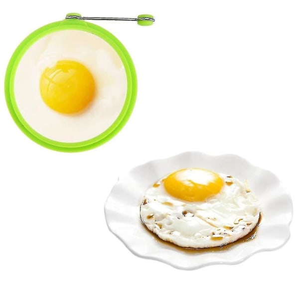 4 Pcs Silicone Egg Ring Rings Non Stick Cooking Perfect Fried Shape Or Pancake Egg & Pancake Rings