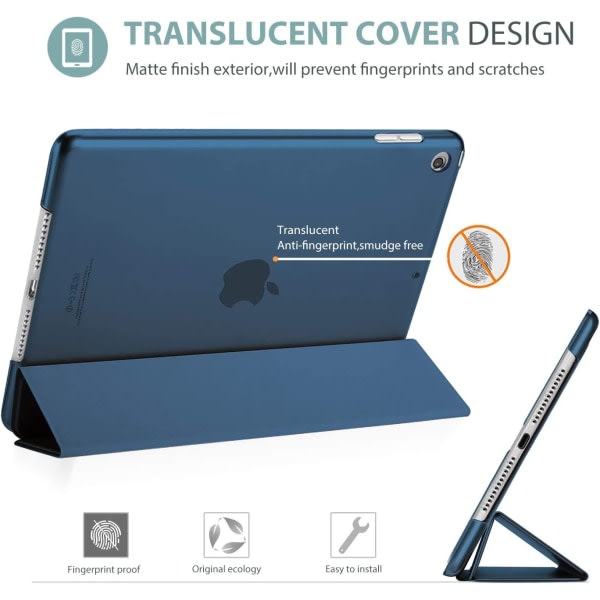 Procase Ipad 10.2 Case 9Th Generation Hard Shell Blue Cases Covers Keyboard Folios