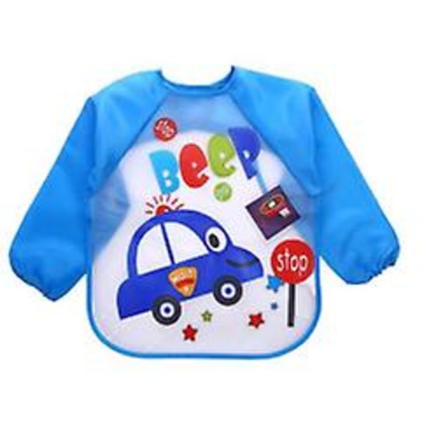Waterproof Long Sleeve Bibs For Toddlers 4 Pack Unisex Baby Bibs & Burp Cloths