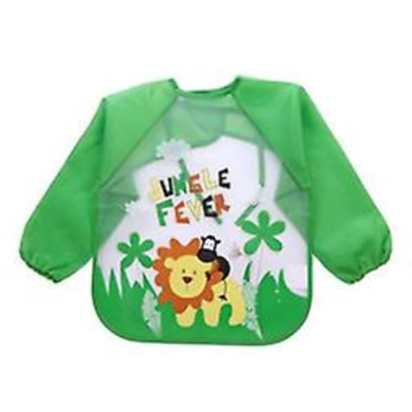 Waterproof Long Sleeve Bibs For Toddlers 4 Pack Unisex Baby Bibs & Burp Cloths