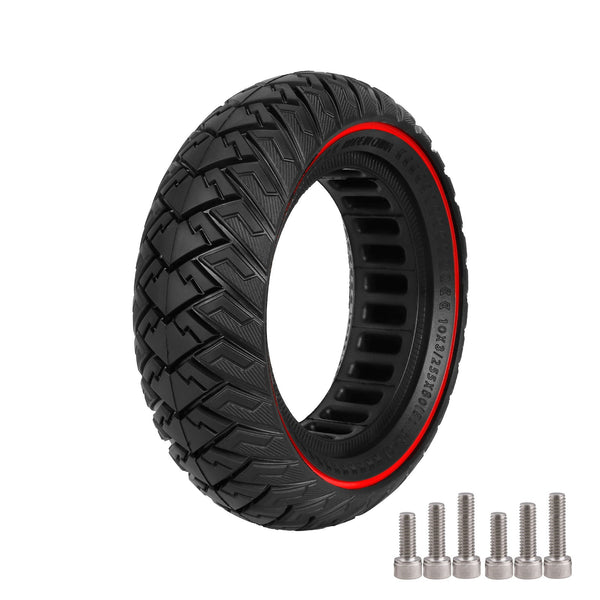 10 Inch 10*3 Off Road Solid Tire 255A80 Non Slip Explosion Proof 80/65 Airless Honeycomb Black Only Tyre Accessories