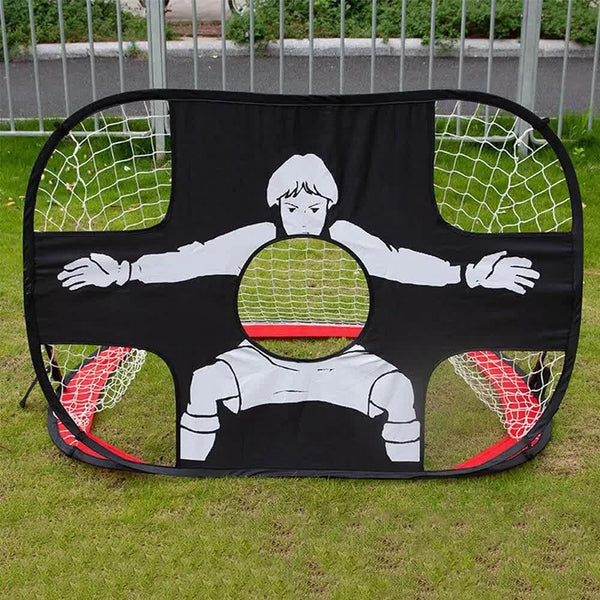 Foldable Nylon Football Goal For Kids And Adults Playground Garden Indoor Outdoor Red Soccer Goals