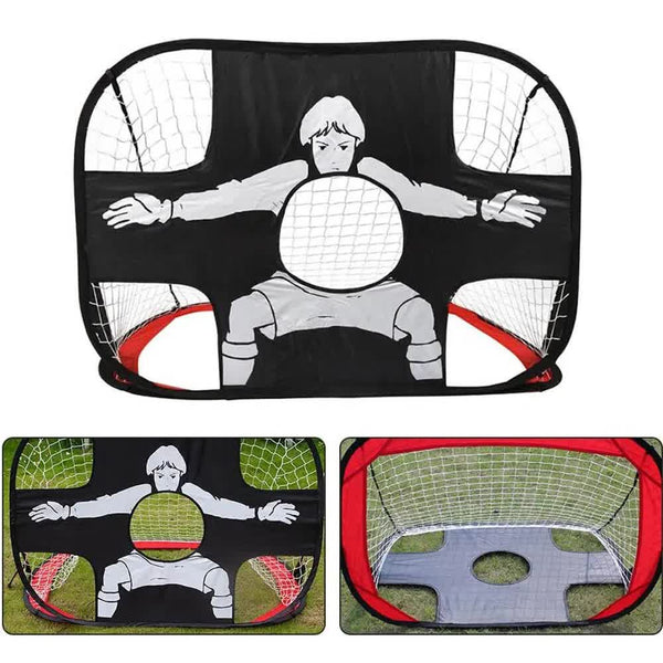 Foldable Nylon Football Goal For Kids And Adults Playground Garden Indoor Outdoor Red Soccer Goals