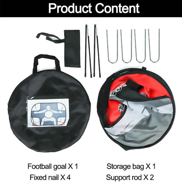 Foldable Nylon Football Goal For Kids And Adults Playground Garden Indoor Outdoor Red Soccer Goals