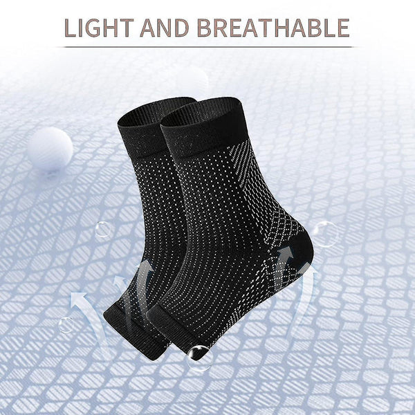 3 Pairs Of Neuropathy Soothing For Pain Tendinitis Compression Plantar Fasciitis Black L Xl Socks