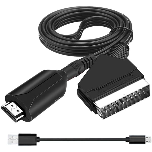 Scart To Hdmi Converter All In One Adapter 1080P Monitor/Av Cables & Adapters