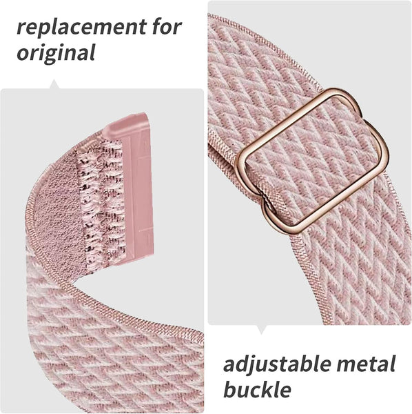 4 Pack Nylon Sports Bands For Fitbit Versa 4/3 & Sense Adjustable Breathable Watch Bands