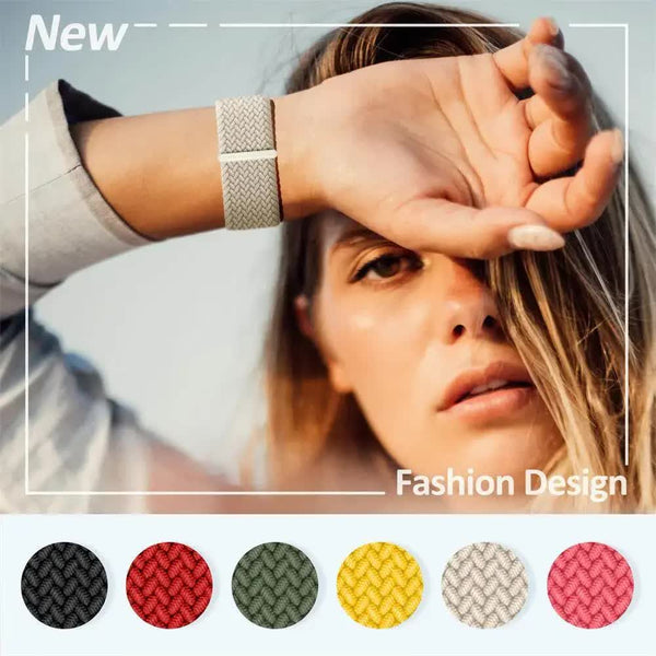 Braided Solo Loop Compatible With Apple Watch Ultra 49Mm 45Mm 44Mm 42Mm 41Mm 40Mm 38Mm For Series 7 6 Summeru Bracelet Watch Bands