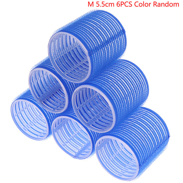 Self Adhesive Hair Rollers 6Pcs Diy Magic Styling Rollers & Curlers