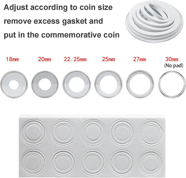 Coin Capsules Holder Case Lock Storage 40 Coins 100 Banknotes Coin Holders