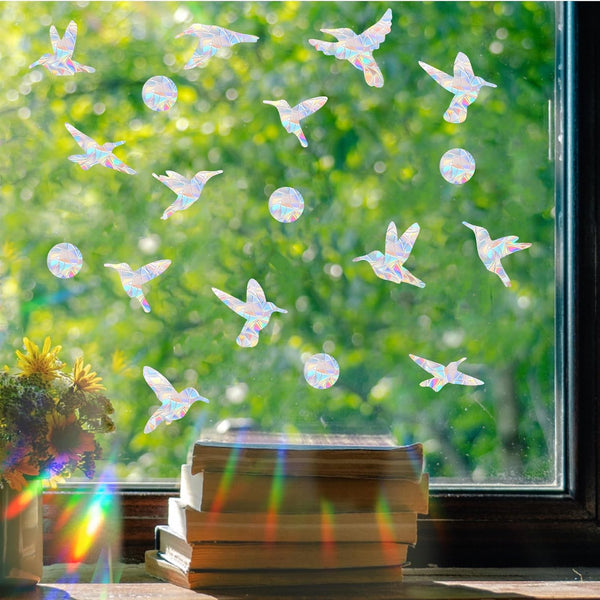 54 Pcs Bird Strike Window Clings Anti Collision Decals For Safety Seasonal Decorations