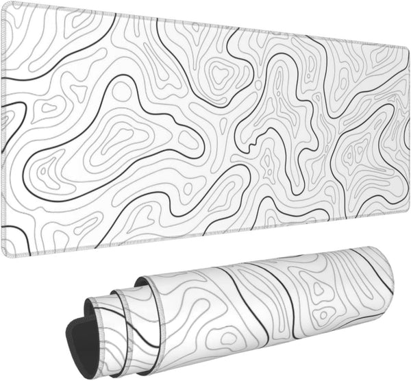 Abstract Topographic Map Large Gaming Mouse Pad 31.5X11.8 Inch Mouse Pads & Wrist Rests