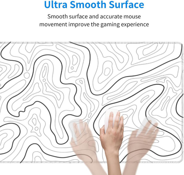 Abstract Topographic Map Large Gaming Mouse Pad 31.5X11.8 Inch Mouse Pads & Wrist Rests