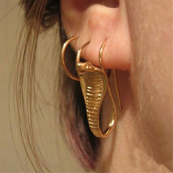 Cobra Dangle Personalized Animal Snake Hook For Women Punk Gothic Jewelry Earrings
