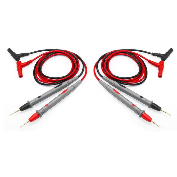 2 Pack 1000V 20A Multimeter Leads & Fluke Test Black Multimeter Test Leads