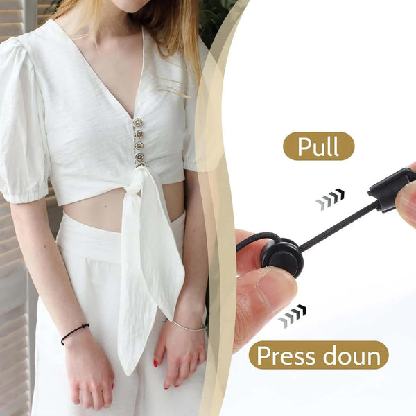 2 Pcs Tuck Band Adjustable Crop Tool For Women Waist Shirts Sweate Elastic Transform The Way You Style Your Tops Suitable Yoga Fitness And Other Sport
