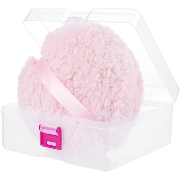 Body Powder Puff 6 Inch With Storage Container Pink Soft For Large Dust Puffs Women Applicator Sponges Applicators & Cotton