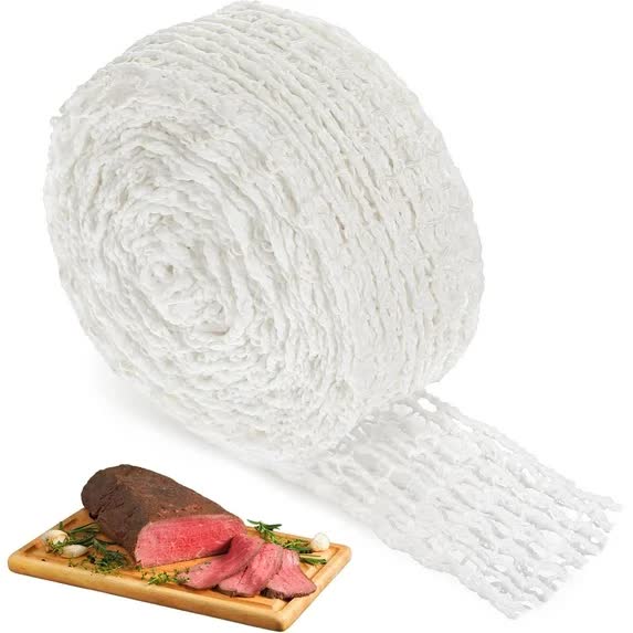 16.4Ft Meat Netting Roll Size 18 Elastic Smoked Beef Poultry Ham Cooking Twine Cooked Food Mesh Bag For Or Drying Sausage Making Other Kitchen Gadgets