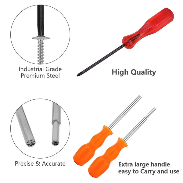 3 Pack Gamebit Security Screwdriver 3.8Mm And 4.5Mm 2.5Mm Triwing For Super Nintendo Snes Nes N64 Gameboy Screwdrivers