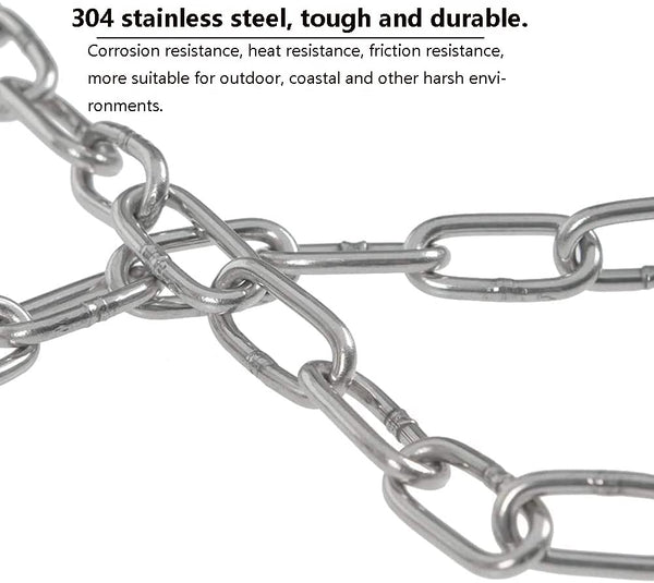 304 Stainless Steel Chain 2Mm Thickness 3M Length Utility & Hanging Other Camping