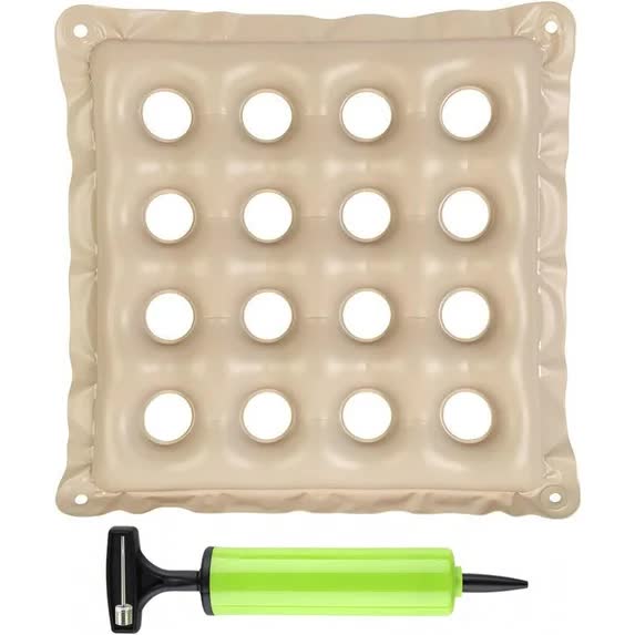Inflatable Seat Cushions For Pressure Relief Wheelchair Air Bed Sore Comfortable Waffle Padsicream 17X17inch Cushions & Decorative Pillows