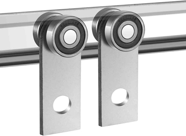 2Pcs 4 Wheel Trolley Assembly Rollers Four Bearing For 1 5/8" Wide And All Or Taller Strut Channel Tool & Equipment Trolleys
