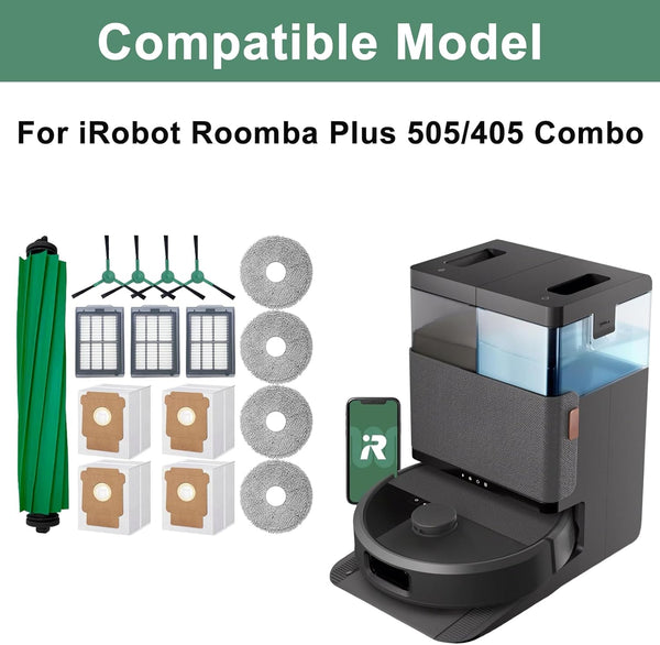 16 Piece Replacement Parts Kit Roomba 505 405 Combo Vacuum Brush Filter Dust Bag Vacuum Cleaner Parts