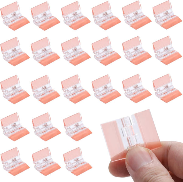 24Pcs Acrylic Hinges 1.4X1 Inch Clear Self Adhesive Folding For Diy Crafts Door Hinges