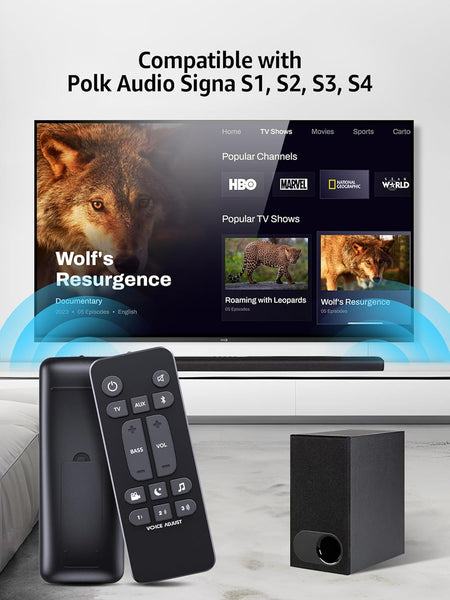 Universal Soundbar Remote Control Replacement For Polk Audio Signa S1 S2 S3 S4 Ultra Slim Bar Re6214 Re62141 Remote Controls