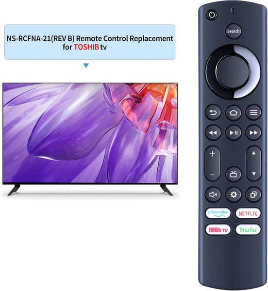 Replacement Ir Tv Remote Control For Insignia/Toshiba Amz Smart Tvs Ns Rcfna 21 Ct Rc1us Remote Controls