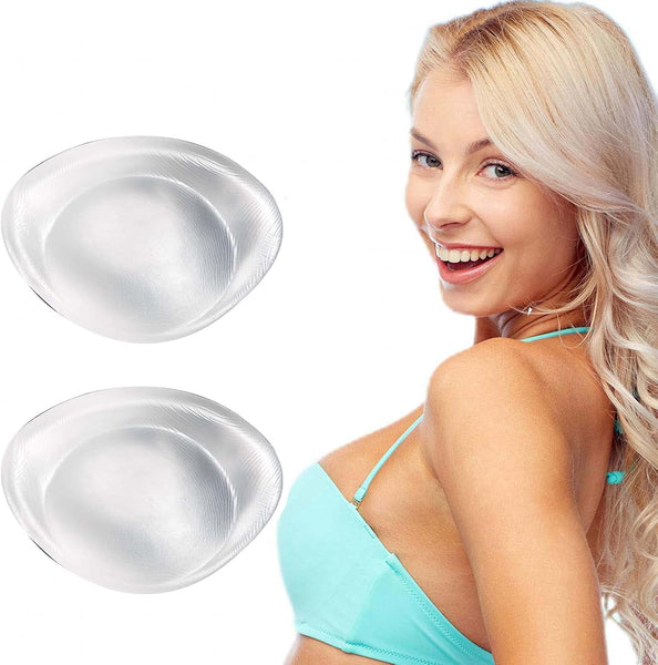 Silicone Bra Inserts Large Add 2 Cup Size Padding Bust Enhancer Transparent Color Bra Accessories