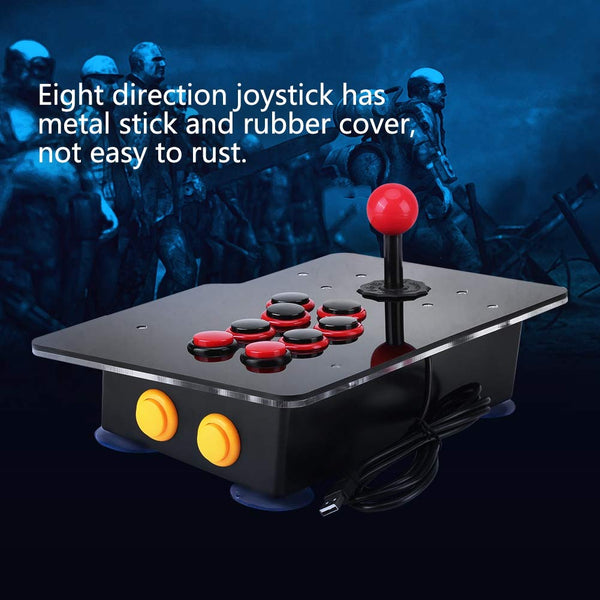 8 Way Arcade Game Joystick Usb Controller Zero Delay Stick Buttons For Sports Racing Fighting Games Controllers & Attachments